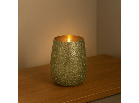Մոմակալ KOOPMAN BEADED VOTIVE 11X13CM GREEN (137294) (A68121530)
