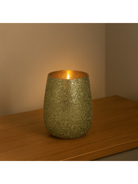 Մոմակալ KOOPMAN BEADED VOTIVE 11X13CM GREEN (137294) (A68121530)