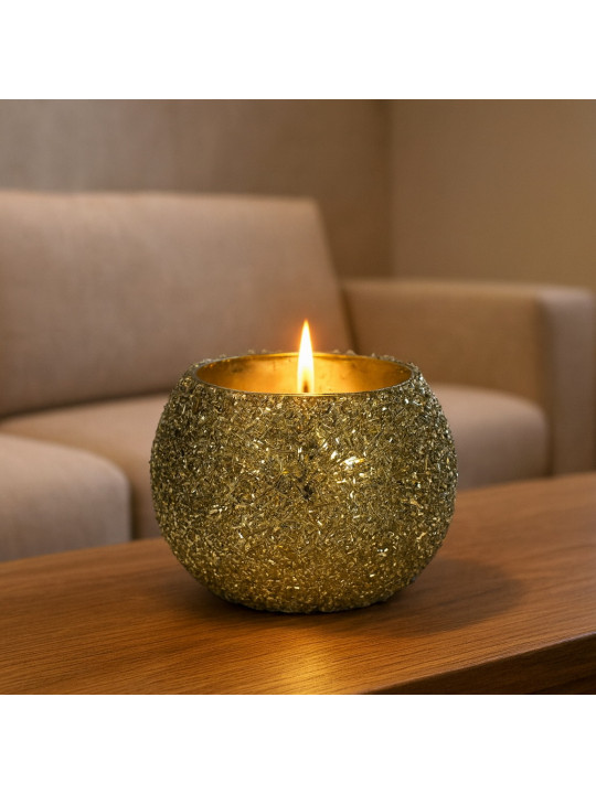 Մոմակալ KOOPMAN BEADED VOTIVE 8X6CM GREEM (137072) (A68121240)
