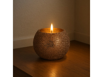 Candlestick KOOPMAN BEADED VOTIVE COPPER (134545) (A68121320)