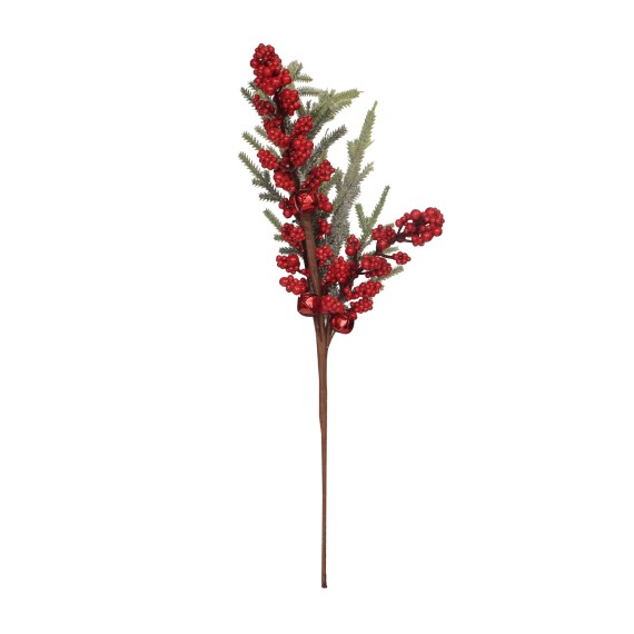 Новогодные декоративные аксессуары KOOPMAN BERRIES BRANCH 44CM 2ASS (649933) (MT1100090)