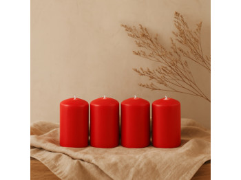 Candle WOC BIG RED 4 PCS 