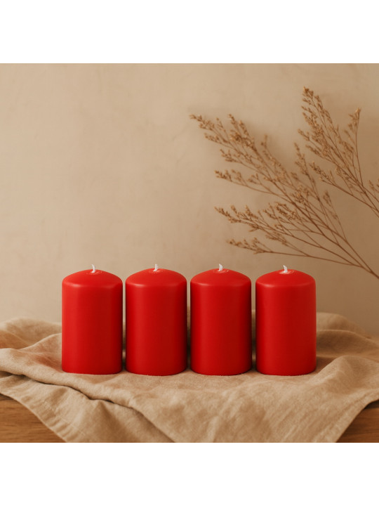 Մոմ WOC BIG RED 4 PCS 