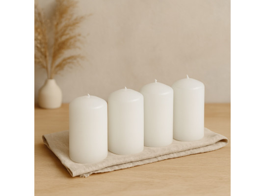 Candle WOC BIG WHITE 4 PCS 