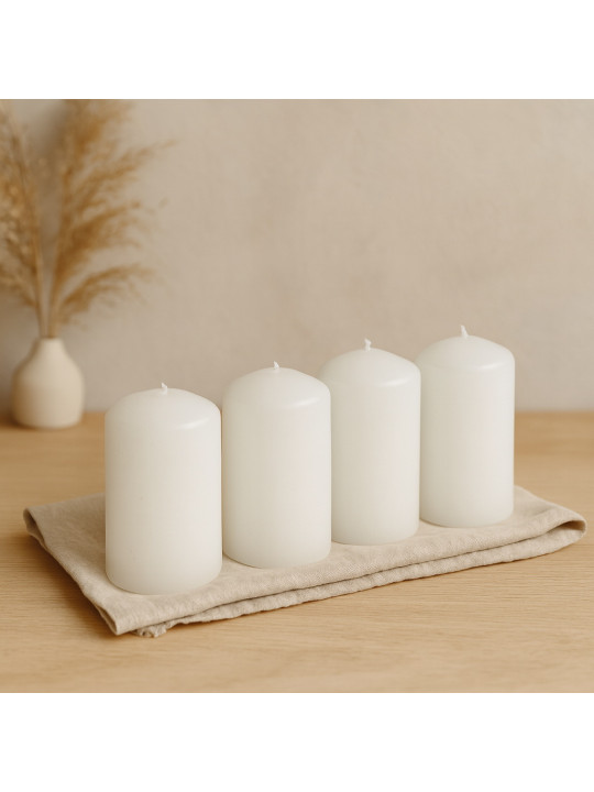 Candle WOC BIG WHITE 4 PCS 