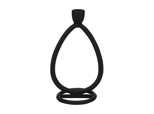 Candlestick KOOPMAN CANDLE HOLDER 13X22CM BLACK (A98807060)