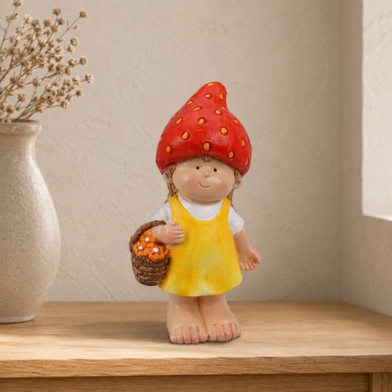 Decorative objects KOOPMAN BOY AND GIRL W FRUITHAT 2ASS (374835) (095241510)