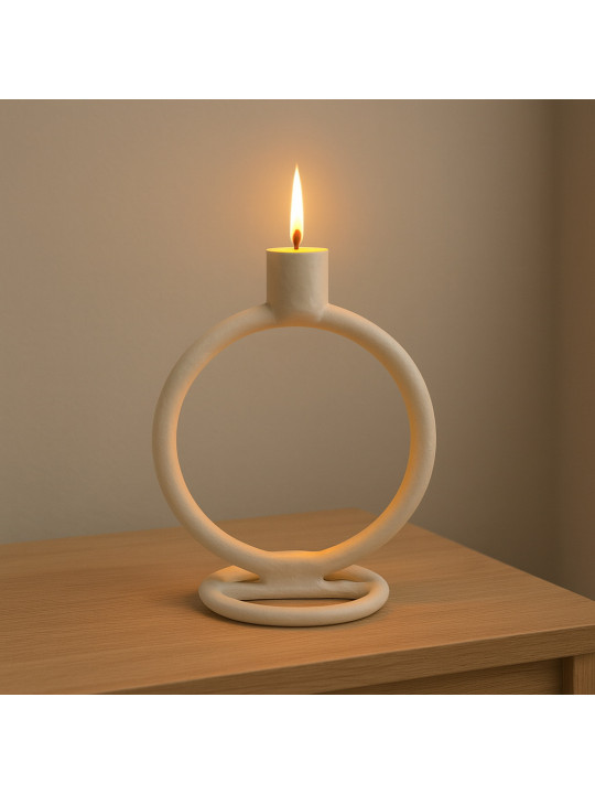 Մոմակալ KOOPMAN CANDLE HOLDER 15X19CM ROUND (A98808080)