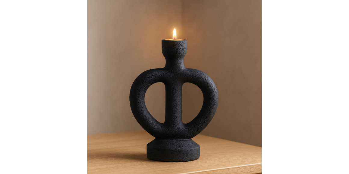 Подсвечник KOOPMAN CANDLE HOLDER BLACK (NB1910230)