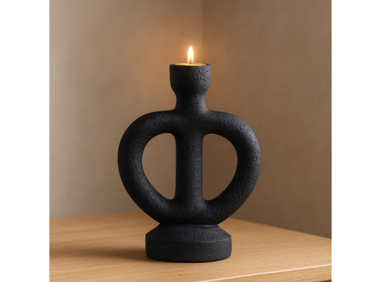Մոմակալ KOOPMAN CANDLE HOLDER BLACK (NB1910230)