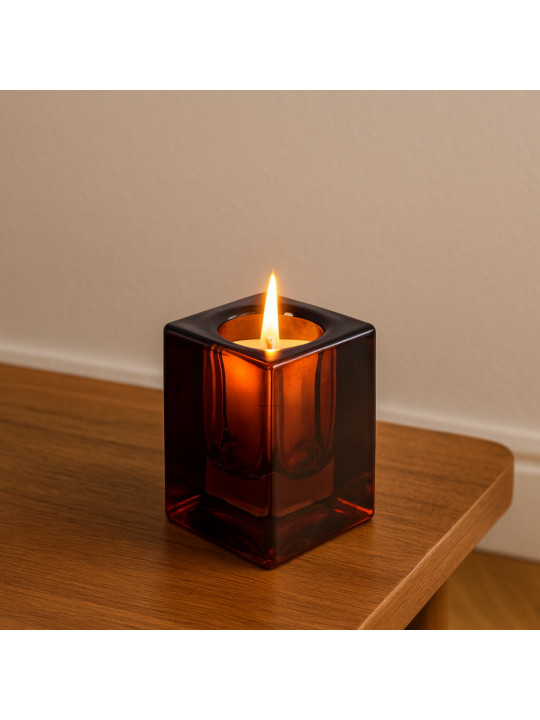 Մոմակալ KOOPMAN CANDLE HOLDER GLASS 4X6CM 2ASS (151047) (AC7100210)