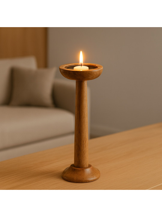 Մոմակալ KOOPMAN CANDLE HOLDER MANGO NATURAL (615174) (A93000310)