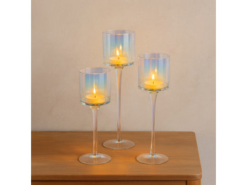 Մոմակալ KOOPMAN CANDLE HOLDER SET 3PCS LUSTER (CD1200040)