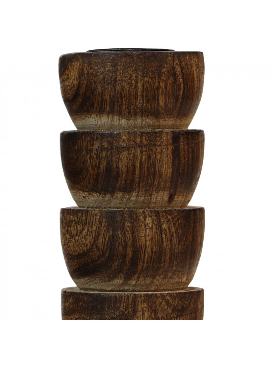 Մոմակալ KOOPMAN CANDLE HOLDER WOOD 205MM (F1) (075466) (A69000080)