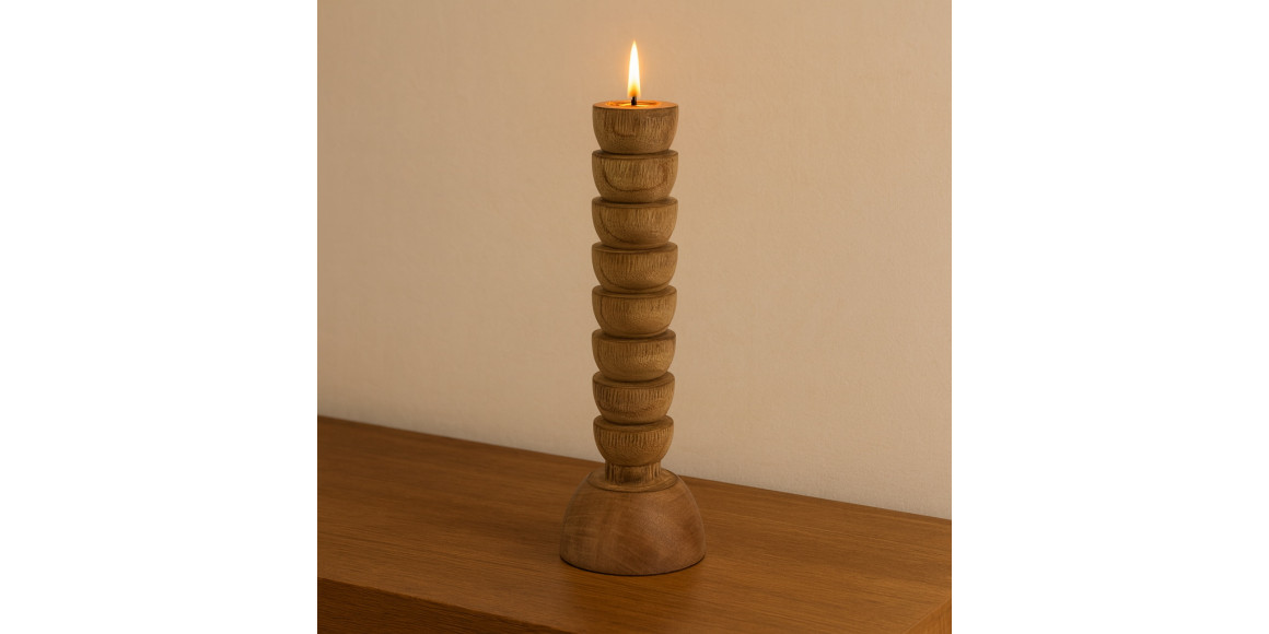 Մոմակալ KOOPMAN CANDLE HOLDER WOOD 250MM (F1) (075541) (A69000090)