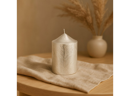 Candle KOOPMAN CANDLE METALLIC 10CM 3ASS (253185) (ACC365610)
