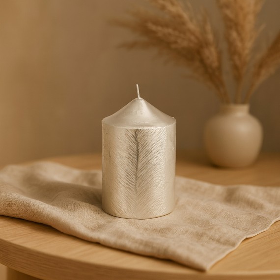 Свеча KOOPMAN CANDLE METALLIC 10CM 3ASS (253185) (ACC365610)