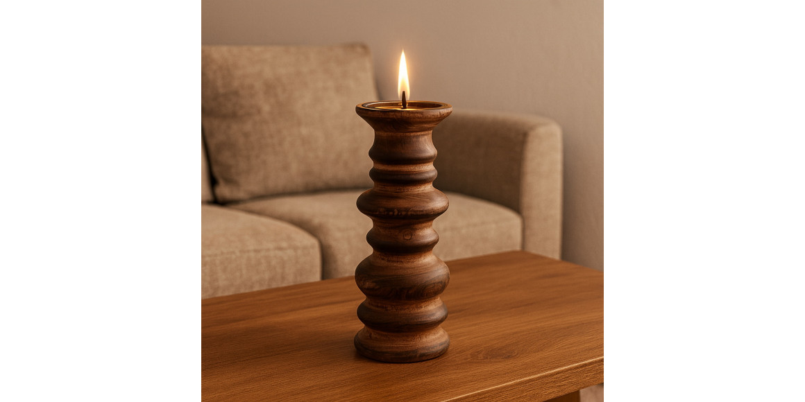 Մոմակալ KOOPMAN CANDLE PILLAR 24CM NATURAL (091704) (A54028710)