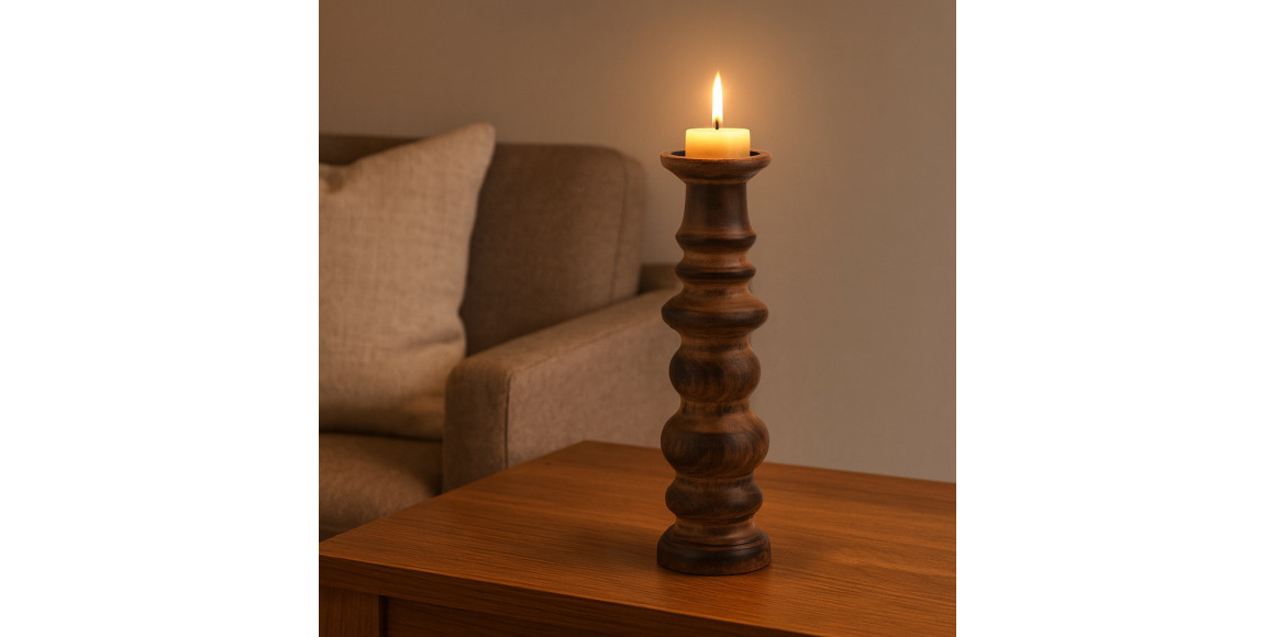 Подсвечник KOOPMAN CANDLE PILLAR 36CM NATURAL (091728) (A54028720)