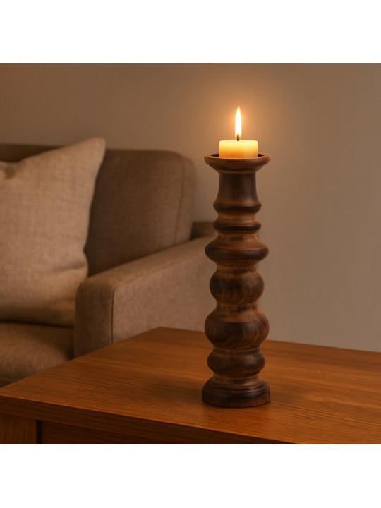 Մոմակալ KOOPMAN CANDLE PILLAR 36CM NATURAL (091728) (A54028720)