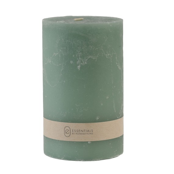 Свеча KOOPMAN CANDLE PILLAR 9X15CM GREEN (316859) (TL3300760)