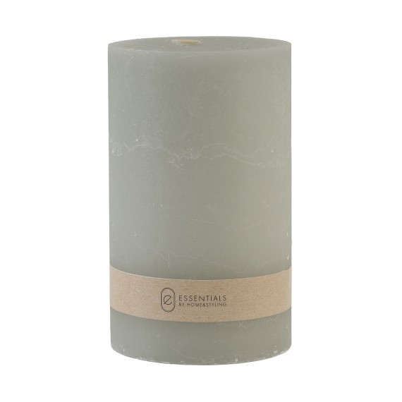Свеча KOOPMAN CANDLE PILLAR 9X15CM GREY (315517) (TL3300160)