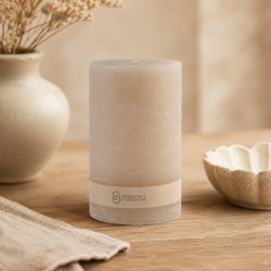 Candle KOOPMAN CANDLE PILLAR9X15CM BEIGE (316040) (TL3300260)