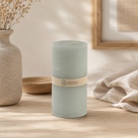 Candle KOOPMAN CANDLE PILLAR 7X14CM GREY (TL3300140)