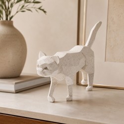 Decorative objects KOOPMAN CAT WALKING GEOMETRIC 15CM 2AS (789660) (095006060)