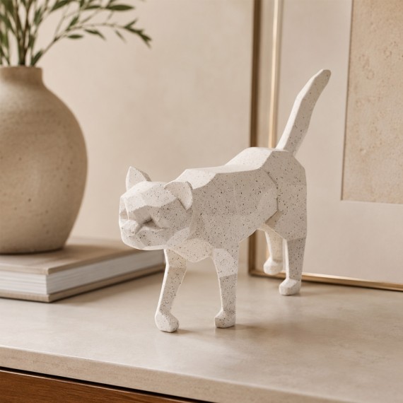Decorative objects KOOPMAN CAT WALKING GEOMETRIC 15CM 2AS (789660) (095006060)