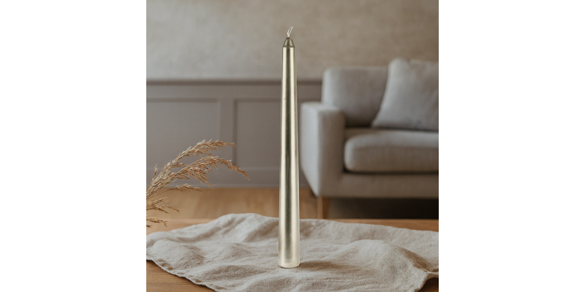 Candle KOOPMAN DINNER CANDLES 4PC 30CM GOLD (150026) (ACB101420)