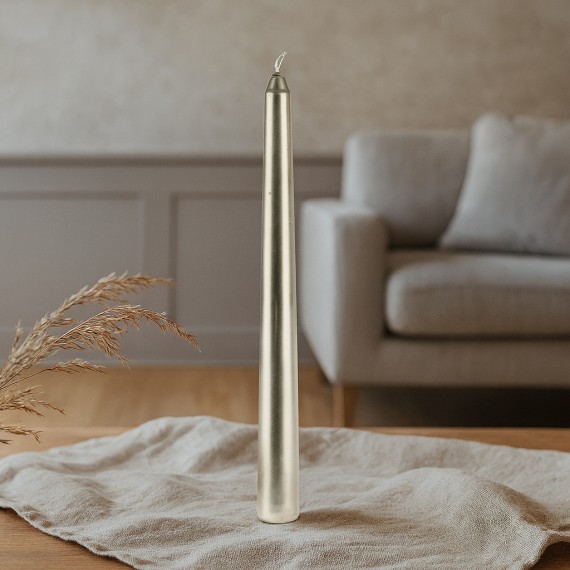 Candle KOOPMAN DINNER CANDLES 4PC 30CM GOLD (150026) (ACB101420)