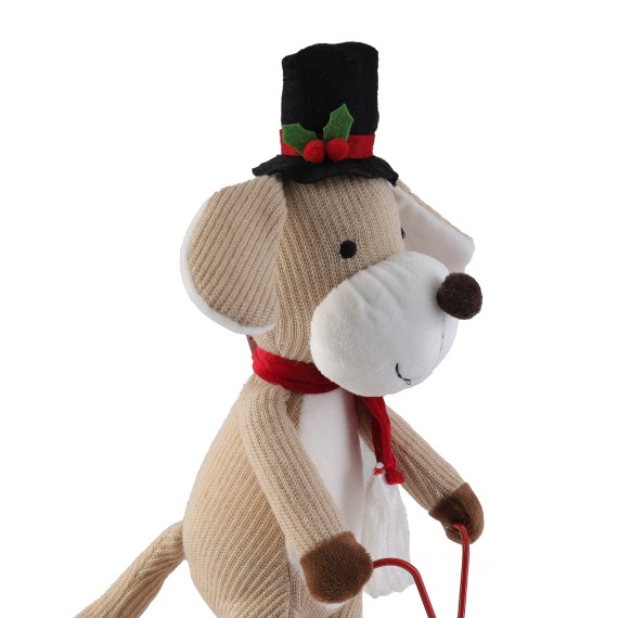 Новогодные декоративные аксессуары KOOPMAN DOG W BIKE DECO 42CM 2ASS (202770) (ANT001780)