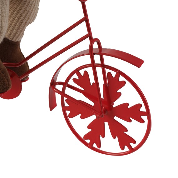 Новогодные декоративные аксессуары KOOPMAN DOG W BIKE DECO 42CM 2ASS (202770) (ANT001780)