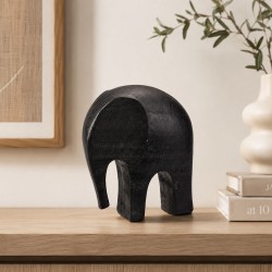 Decorative objects KOOPMAN ELEPHANT BLACK 14X7X15CM (693592) (NB1910260)