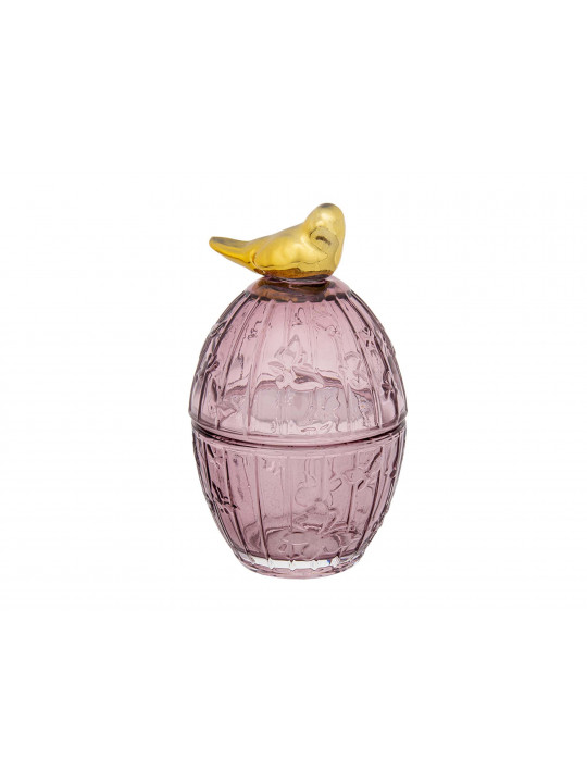 Decorate objects MAGAMAX GLASS BOX BIRD Д90 Ш90 В158 BROWN FANCY22