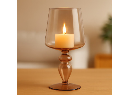 Подсвечник KOOPMAN HURRICANE LIGHT GLASS 21CM (AAE340160)