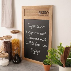 Decorative objects KOOPMAN HZ1940110 BLACKBOARD BISTRO 34X0,8X55CM (682510) 
