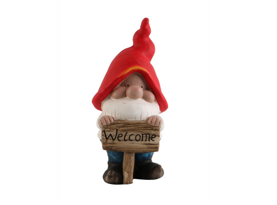 Decorate objects KOOPMAN GNOME WITH SIGN 44CM 795203170