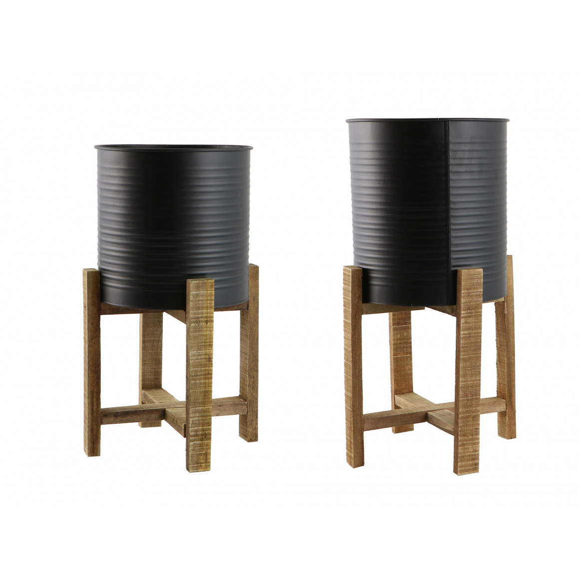 Декоративные акссесуары KOOPMAN PLANTER SET STEEL 2PCS (FZ3000510)