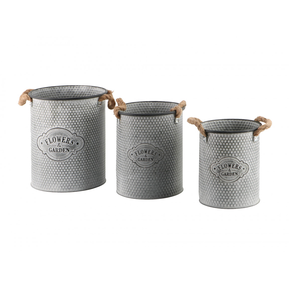 Декоративные акссесуары KOOPMAN PLANTER SET ZINC 2PCS (FZ3000640)