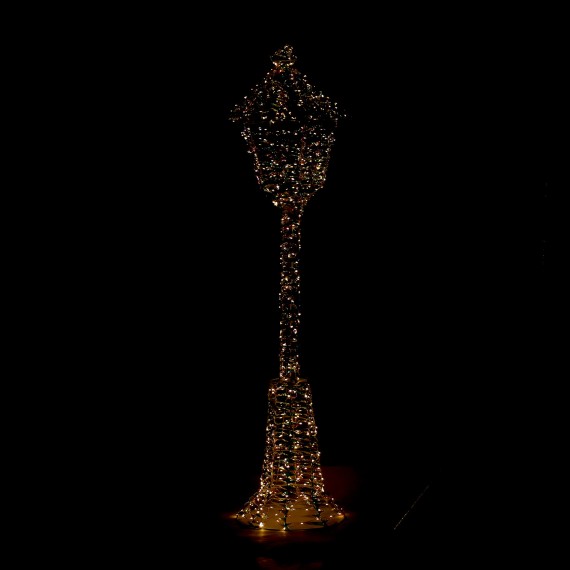Ամանորյա դեկորատիվ առարկաներ KOOPMAN LANTERN 90CM WITH LED GOLD (066440) (AMZ112310)