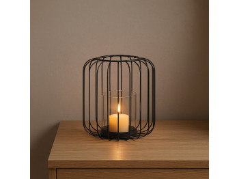 Candlestick KOOPMAN LANTERN METAL 20.5CM (QD1000140)