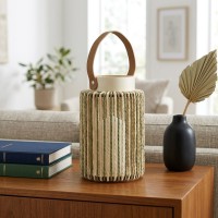 Candlestick KOOPMAN LANTERN 13X20CM STRIPED (LA4000370)