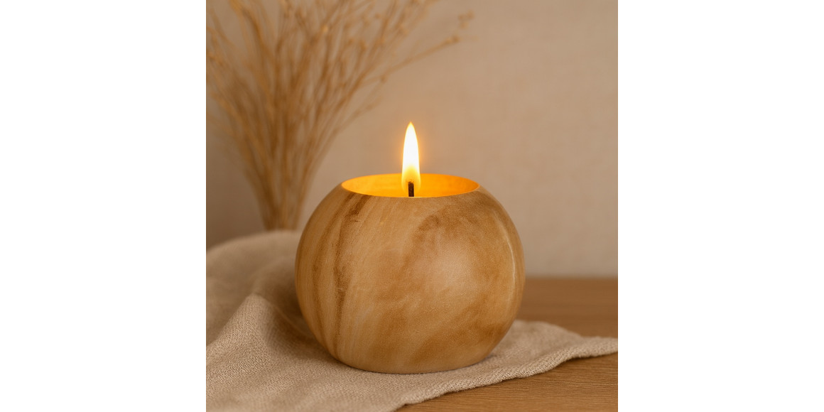 Свеча KOOPMAN LED BALL CANDLE 100X75MM BROWN (771399) (AX5435900)