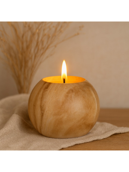 Մոմ KOOPMAN LED BALL CANDLE 100X75MM BROWN (771399) (AX5435900)