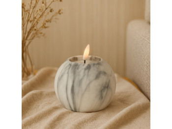 Candle KOOPMAN LED BALL CANDLE 100X75MM WHITE (739900) (AX5435800)