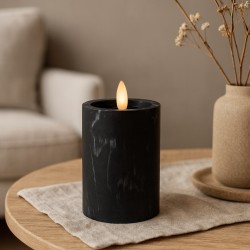 Свеча KOOPMAN LED CANDLE 75X125MM BLACK (739771) (AX5435720)