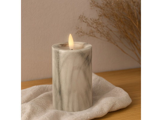 Candle KOOPMAN LED CANDLE 75X125MM WHITE (739979) (AX5435820)