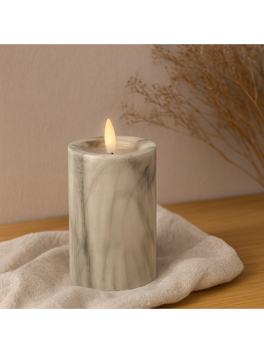 Свеча KOOPMAN LED CANDLE 75X125MM WHITE (739979) (AX5435820)